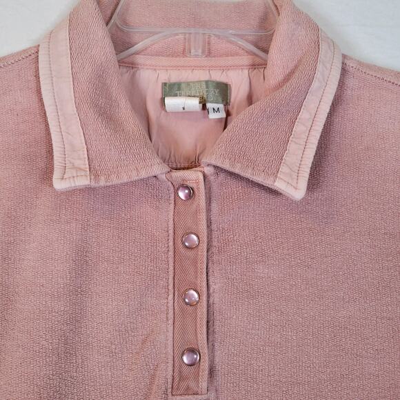 Territory Ahead Womens Terrycloth Snap Shirt Size Medium Pink Outdoor Hiking - Picture 2 of 9